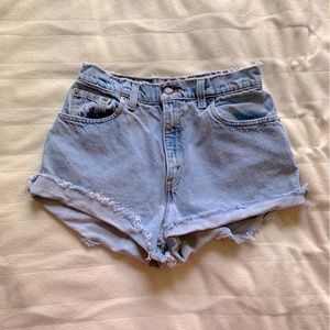 Levi’s denim high waist shorts